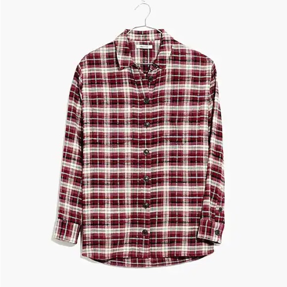 Madewell • Flannel Sunday in Mahaska Plaid shacket chore coat size small - Picture 2 of 12